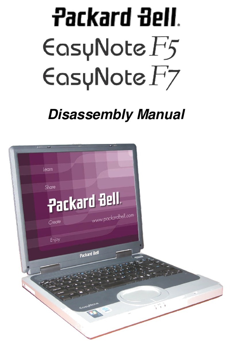 Packard Bell EasyNote F5 Installation instructions