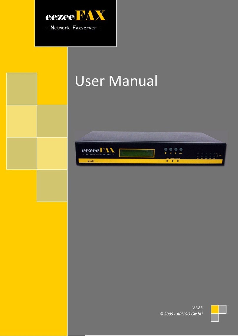 APLIGO EEZEEFAX user manual