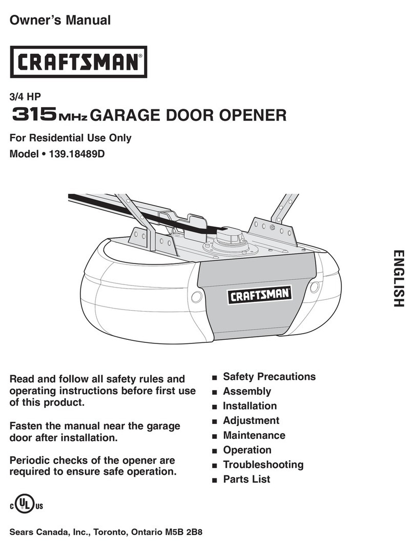 Craftsman 139.18489D owner's manual