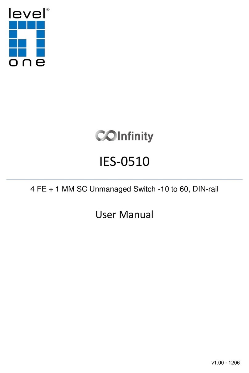 LevelOne Infinity IES-0510 User manual LevelOne Infinity IES-0510 User manual