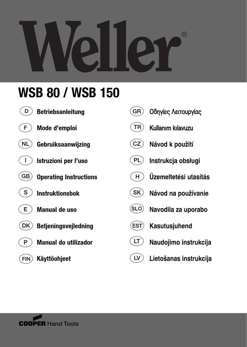 Weller WSB 80 operating instructions