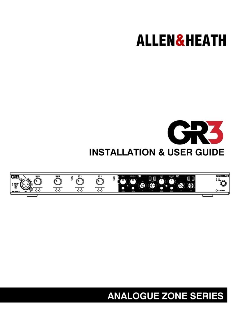 ALLEN & HEATH GR3 Operation manual