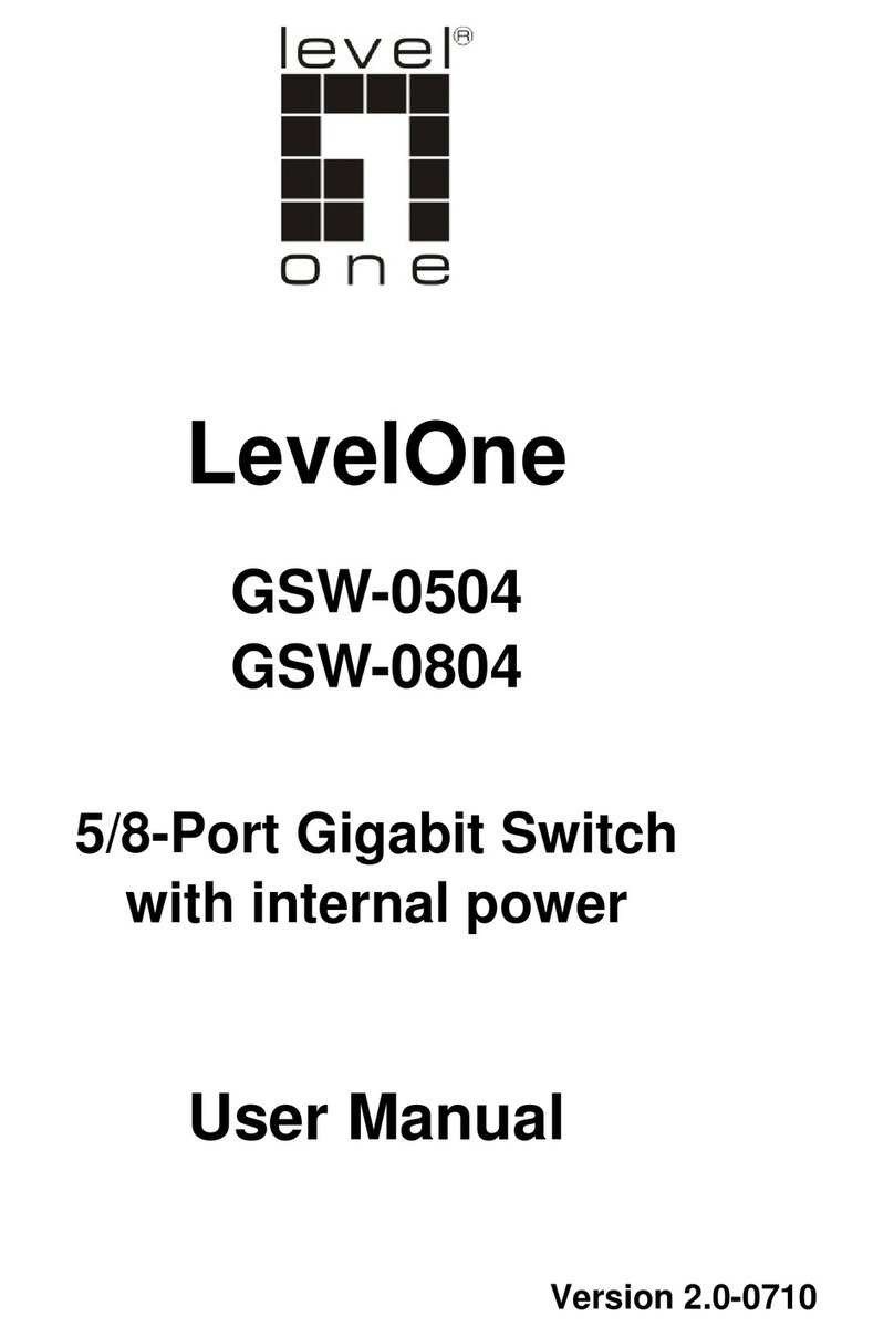 LevelOne GSW-0504 User manual LevelOne GSW-0504 User manual
