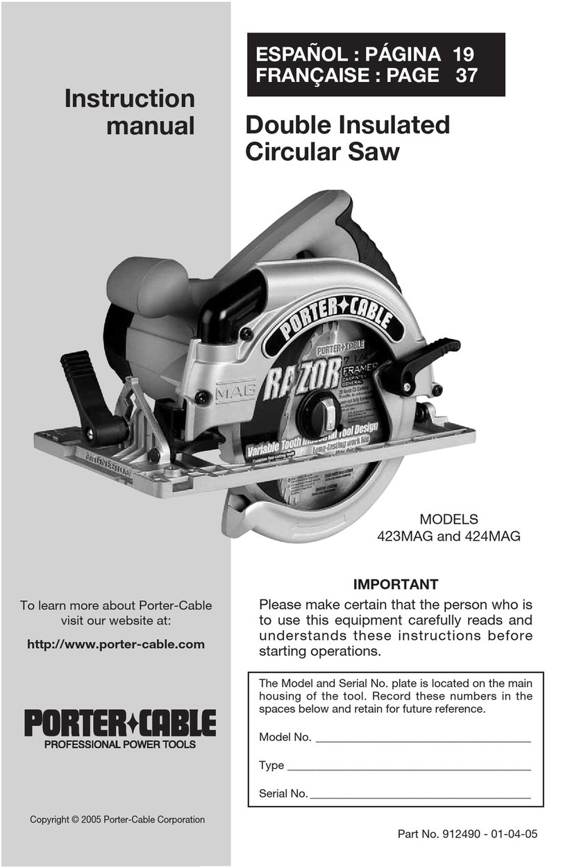 Porter-Cable 423MAG User manual
