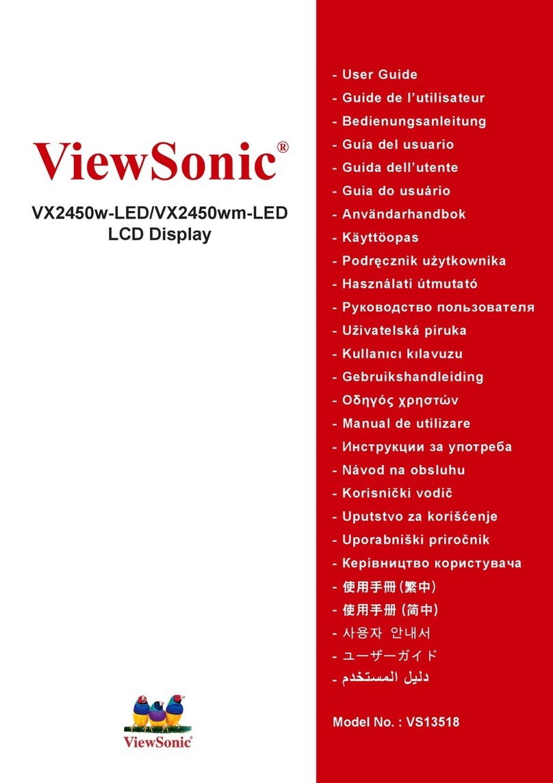 ViewSonic VX2450w-LED User manual