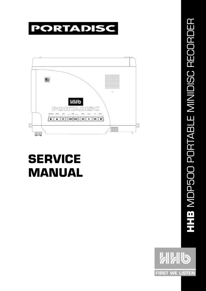 HHB Portadisc MDP500 Service manual