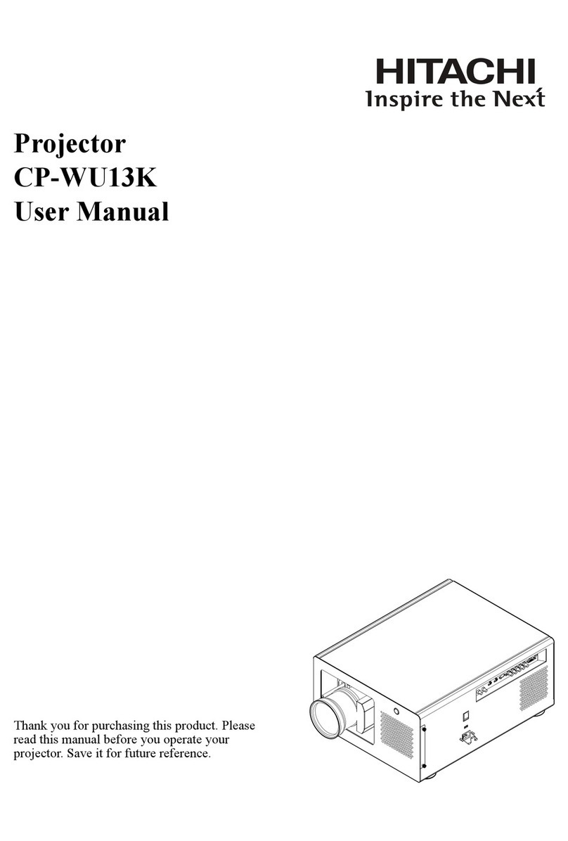Hitachi CP-WU13K User manual