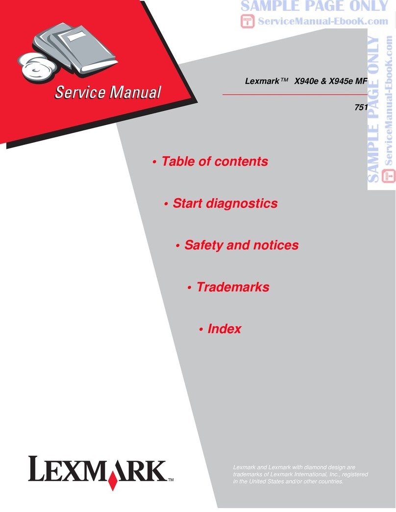 Lexmark X940E Service manual