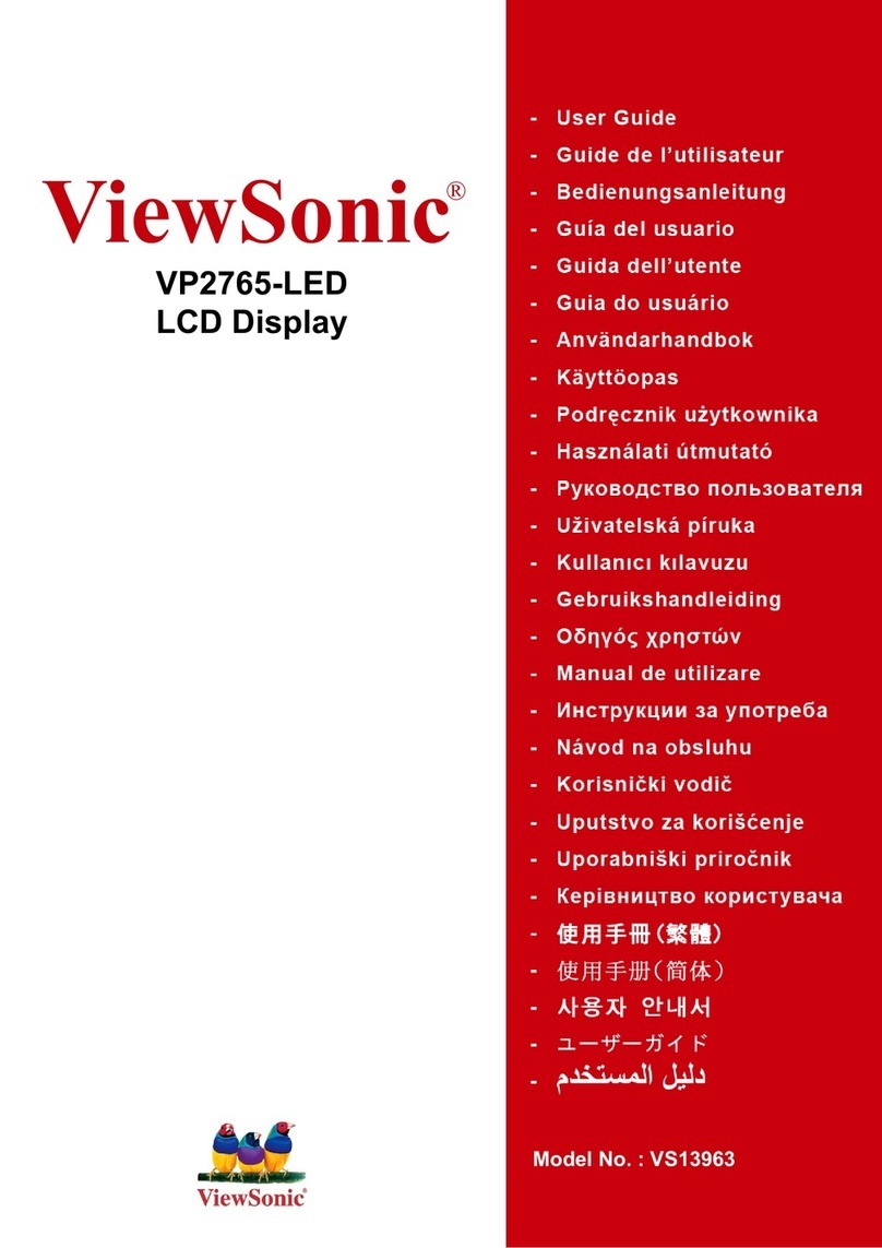 ViewSonic VP2765-LED User manual