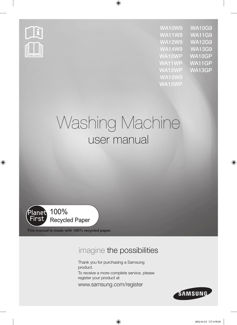 Samsung WA10W9 user manual