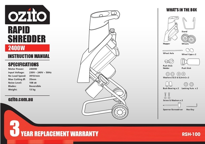 Ozito RSH-100 User manual