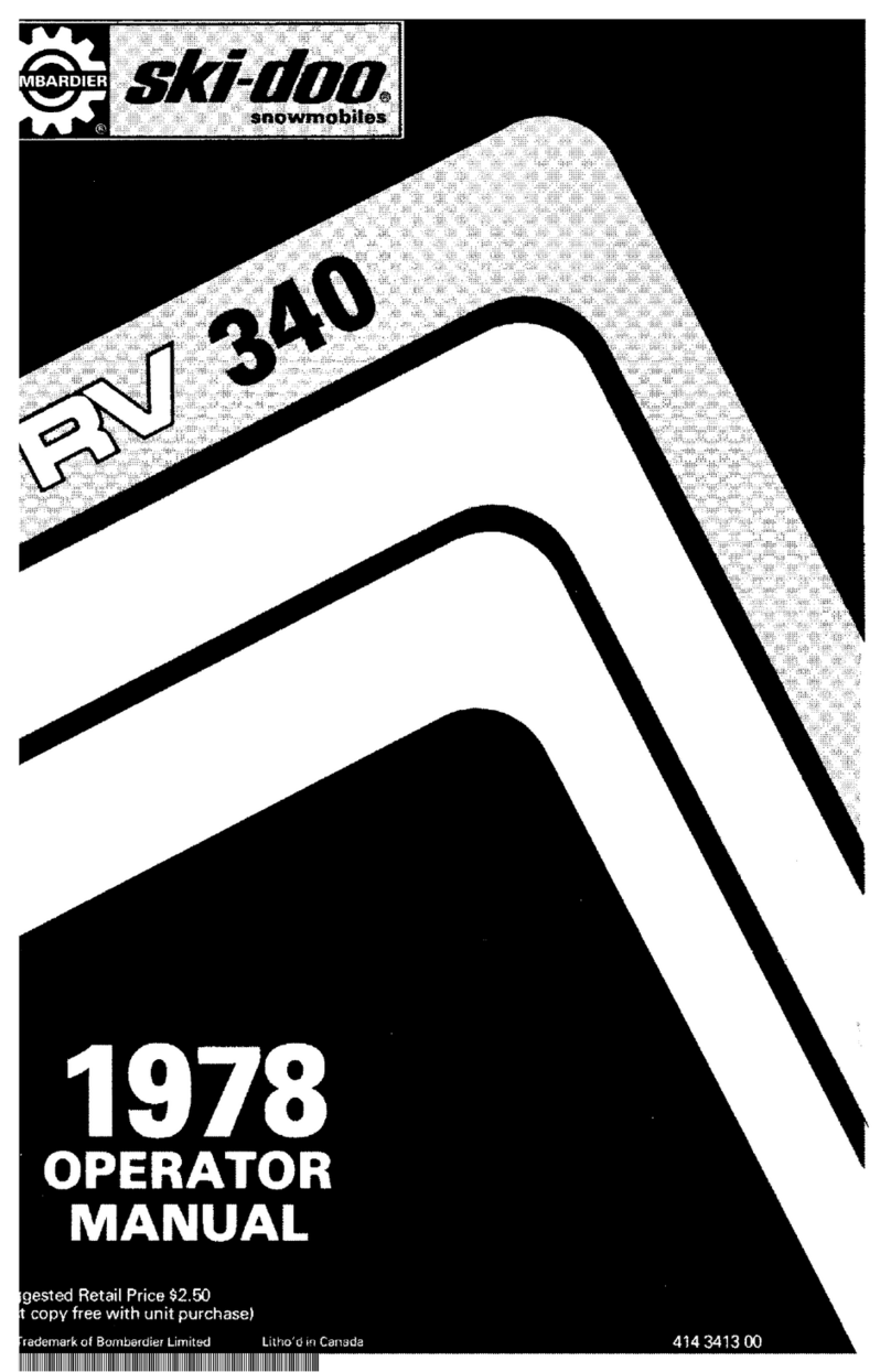 Ski-Doo RV 340 User manual