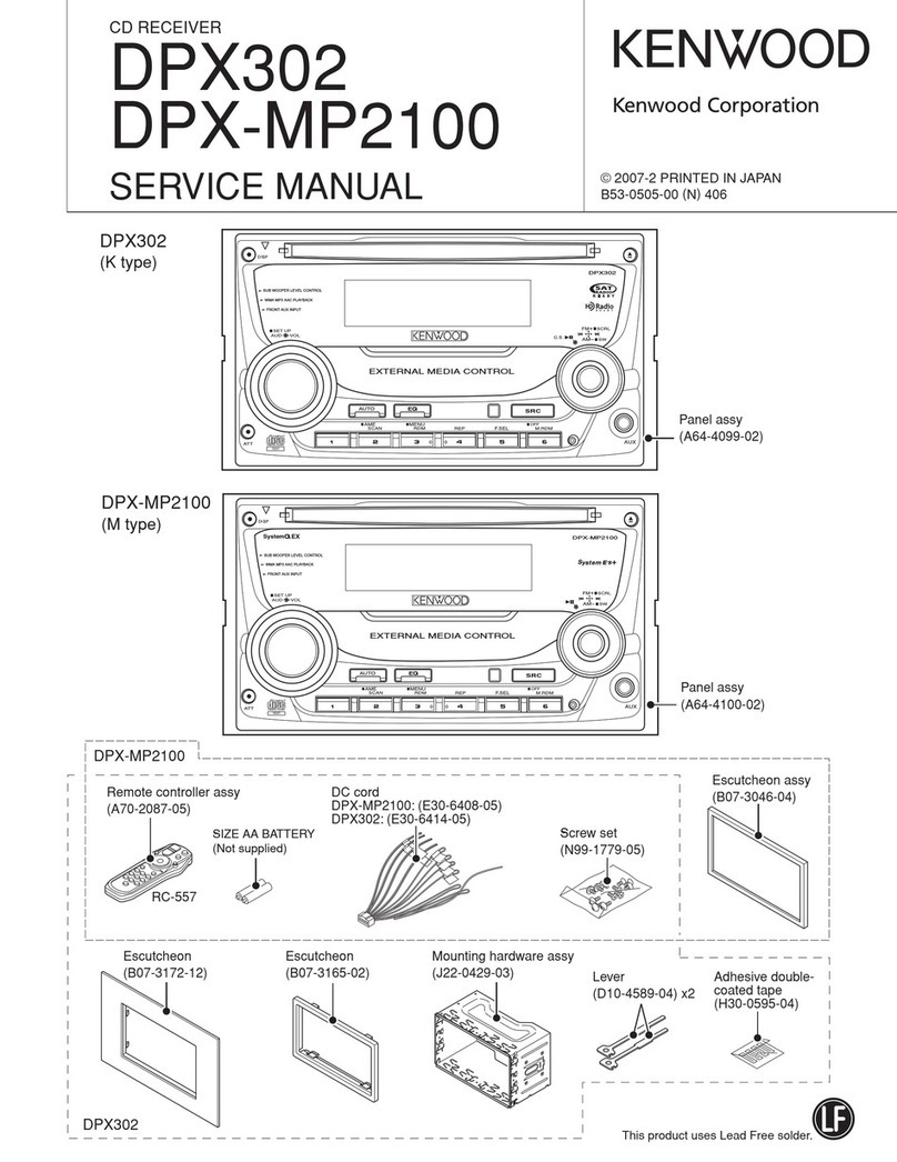 Kenwood DPX-302 Service manual