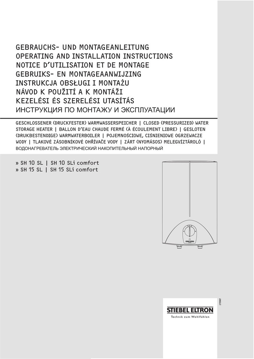 STIEBEL ELTRON SH 10 SL User manual