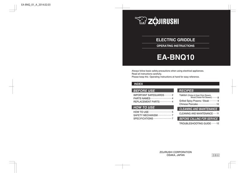Zojirushi EA-BNQ10 operating instructions