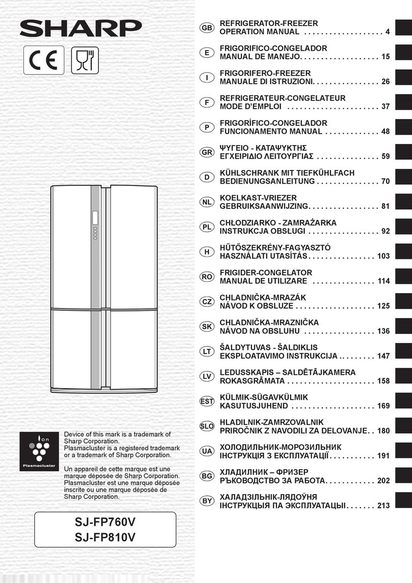 Sharp SJ-FP760V User manual