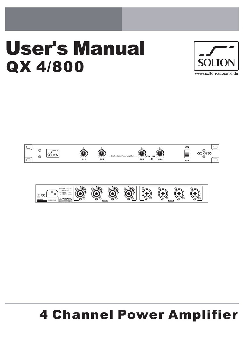 Solton QX 4/800 user manual