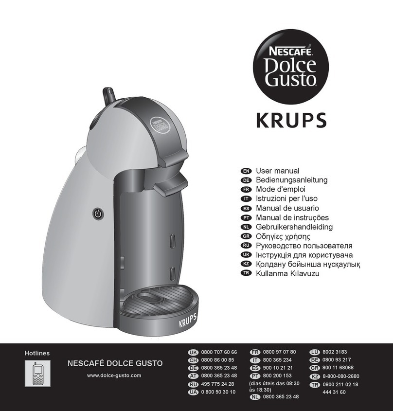 Nescafe KRUPS User manual Nescafe KRUPS User manual