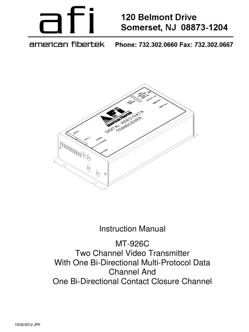 AFi MT-926C instruction manual
