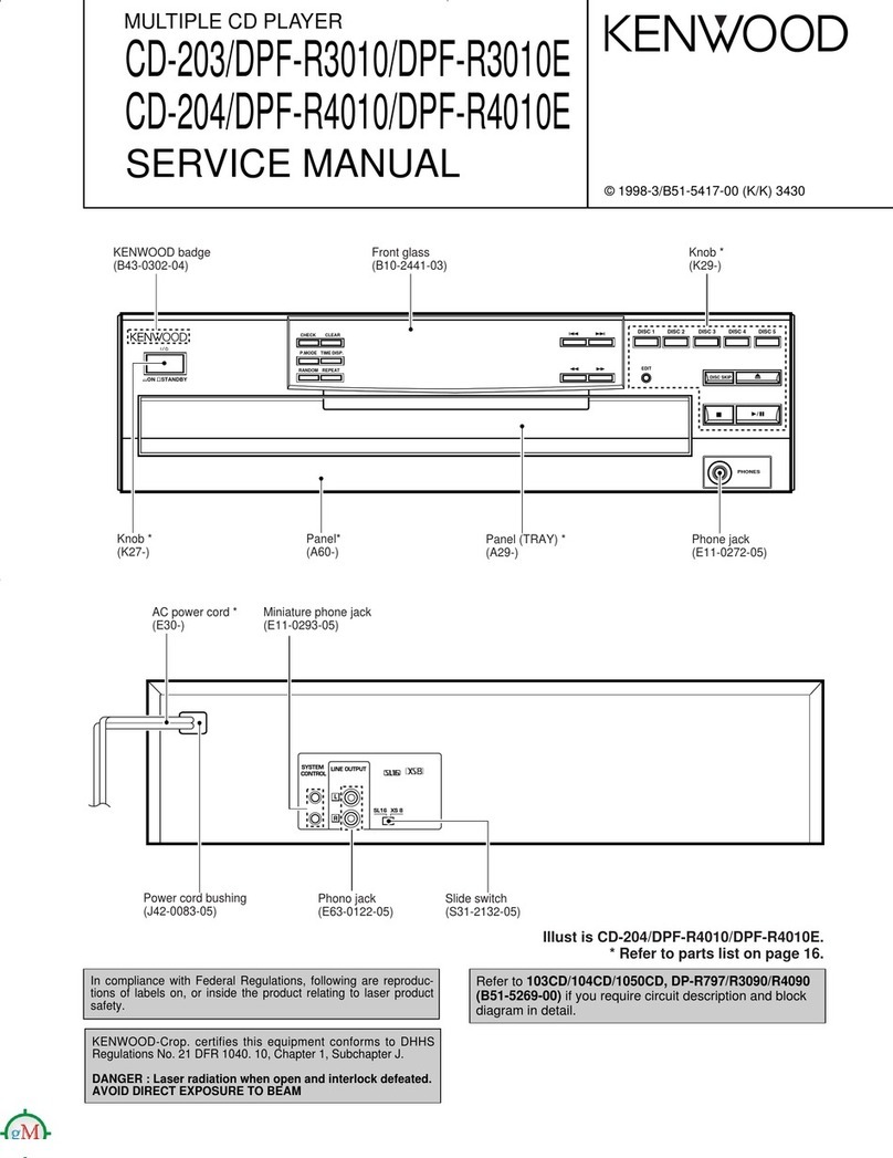 Kenwood CD-203 Service manual