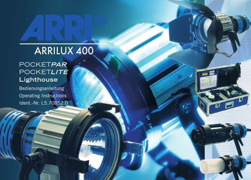 ARRI arrilux 400 lighthouse operating instructions