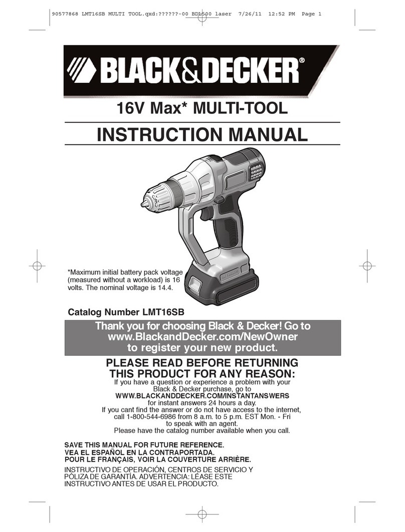 Black & Decker LMT16SB instruction manual