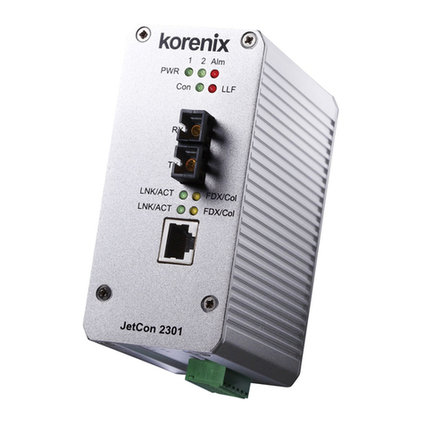 Korenix JetCon 2301 V2 Series Quick installation guide Korenix JetCon 2301 V2 Series Quick installation guide