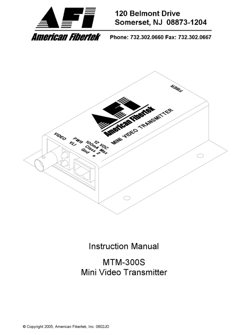 AFi MTM-300S User manual