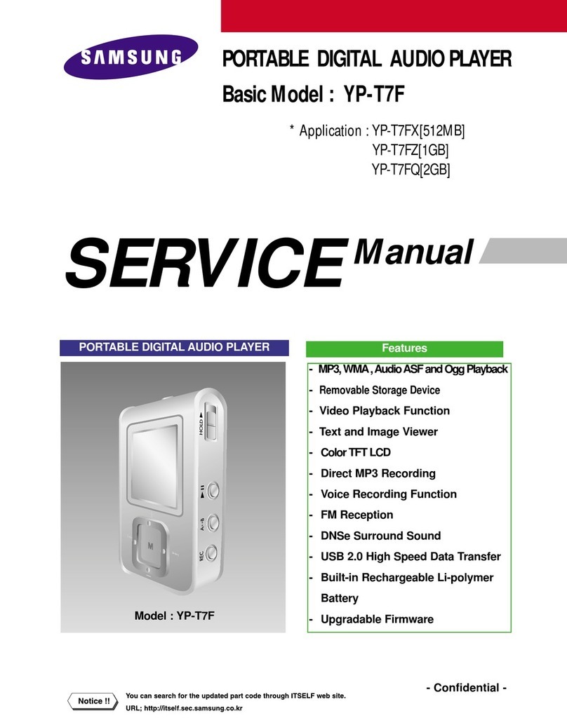 Samsung YP-T7F User manual