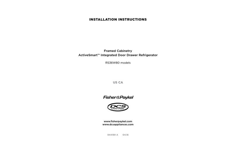 Fisher & Paykel RS36W80 series User manual