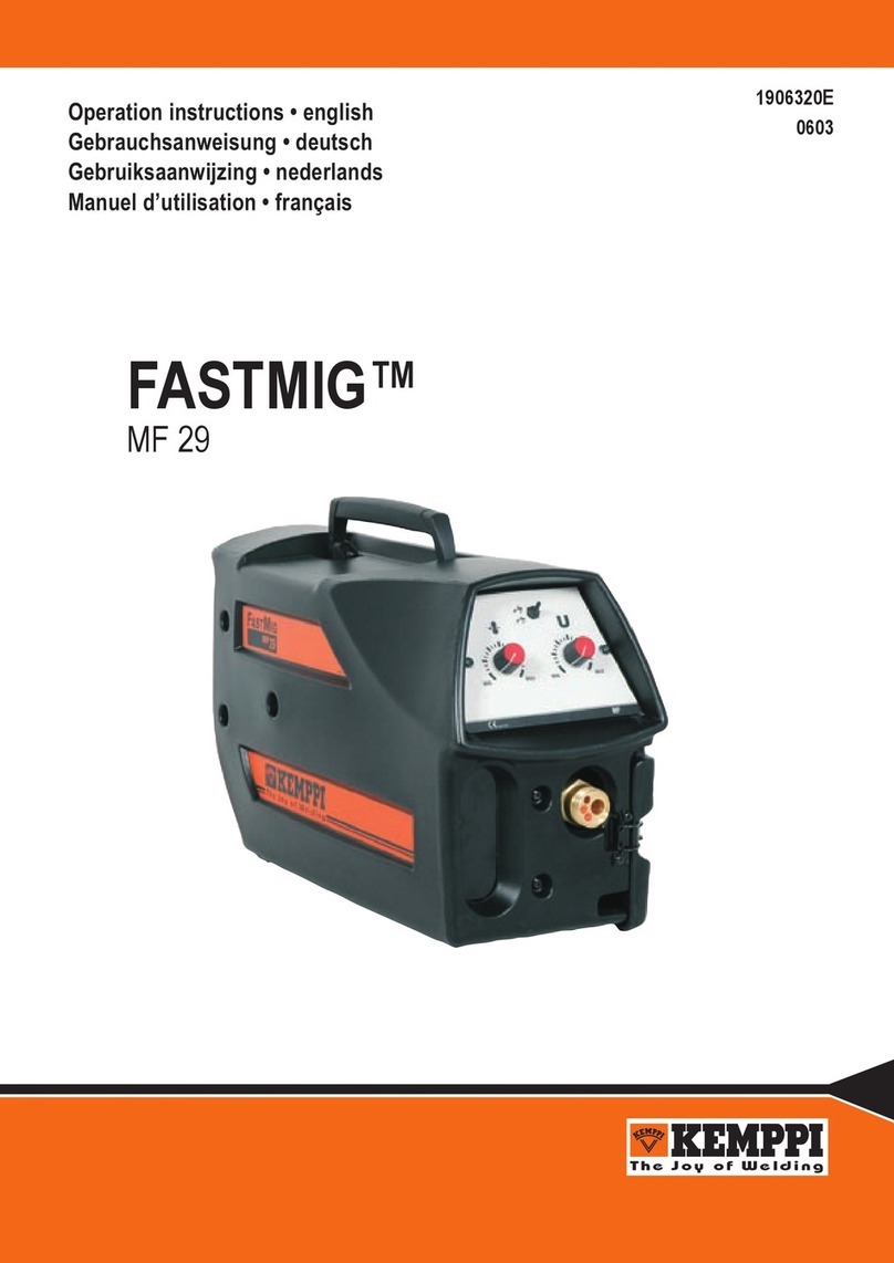 Kemppi FastMig MF 29 User manual