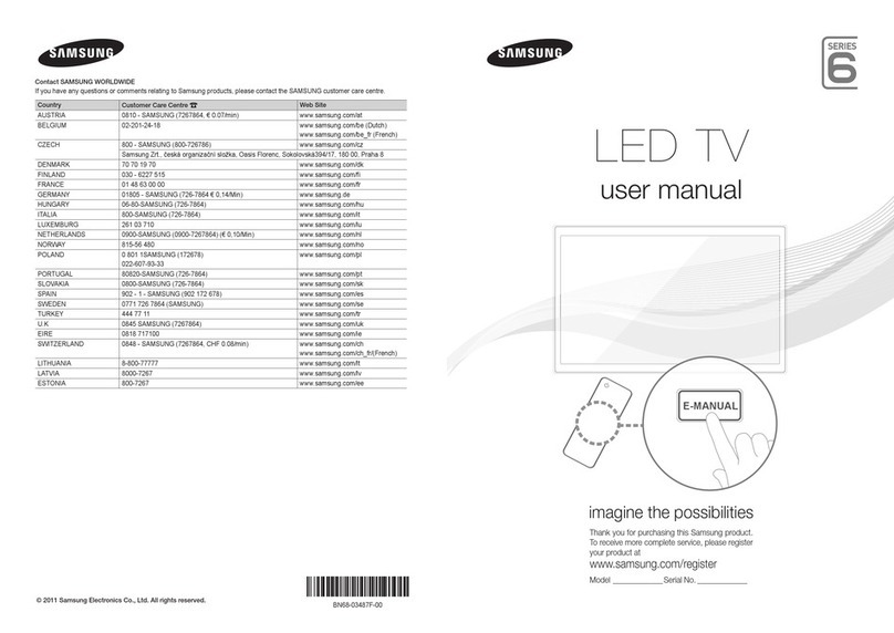 Samsung 6 series User manual