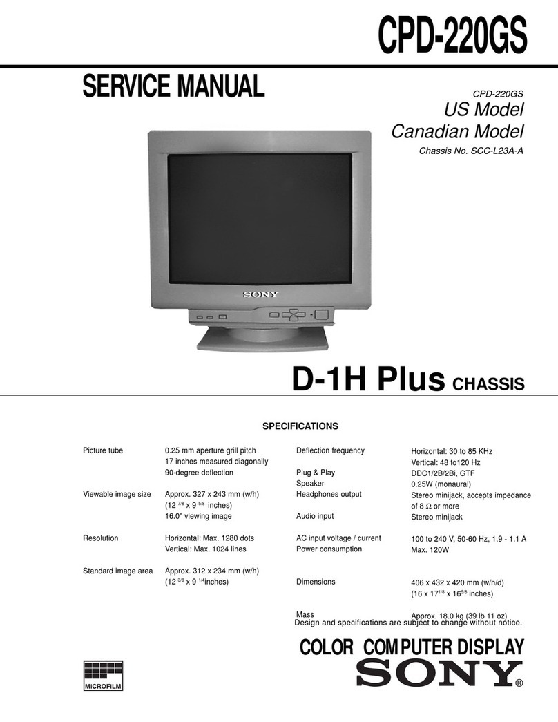 Sony Trinitron CPD-220GS User manual