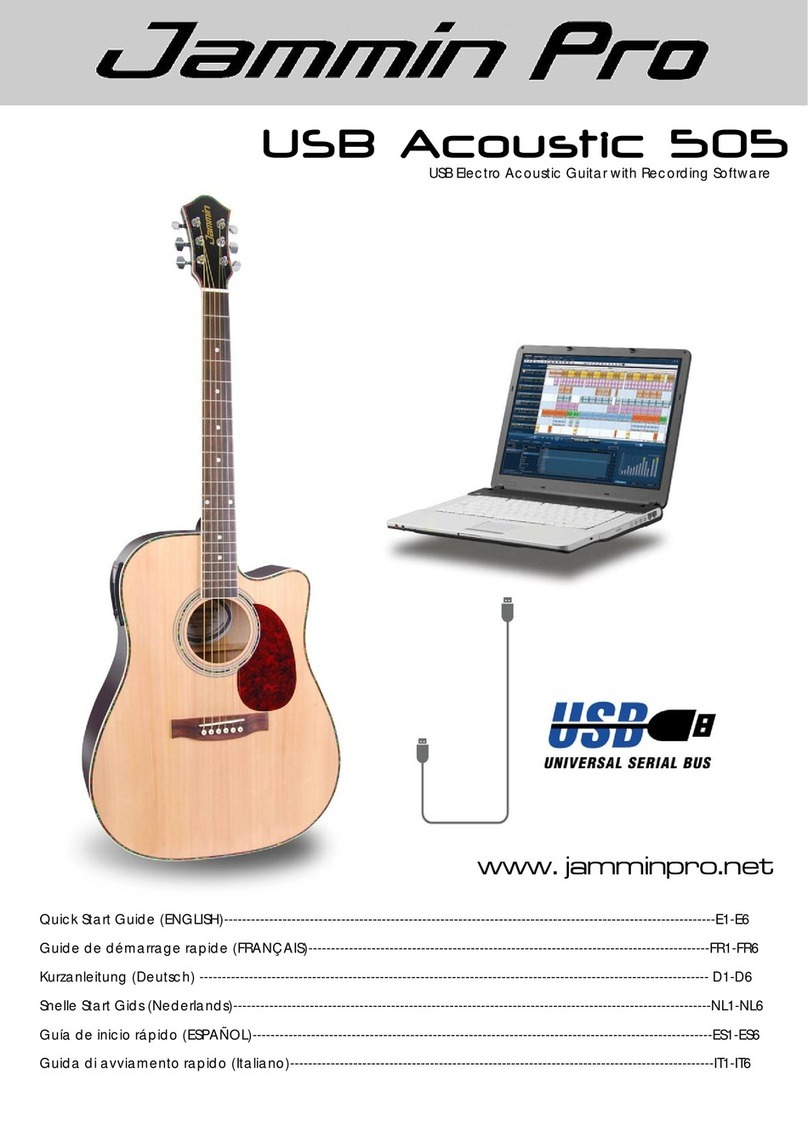 Jammin Pro usb acoustic 505 quick start guide
