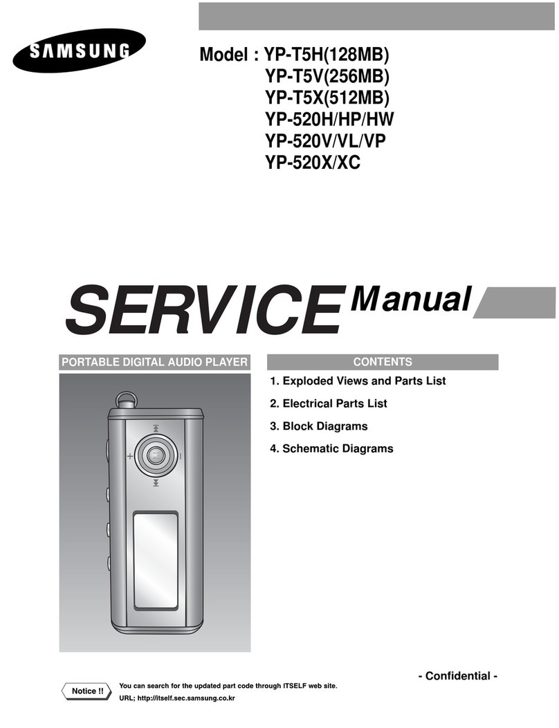 Samsung YP-T5H YP-T5V YP-T5X YP-520H User manual
