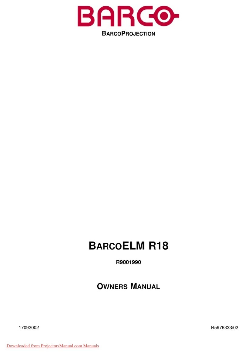 Barco BARCOELM R18 User manual