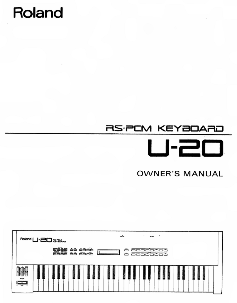 Roland U-20 User manual