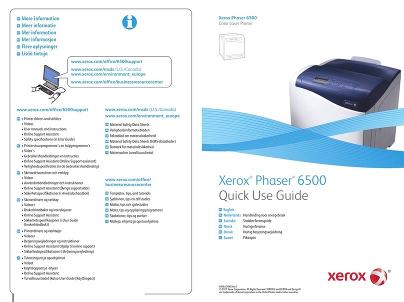 Xerox Phaser 6500 Operating manual
