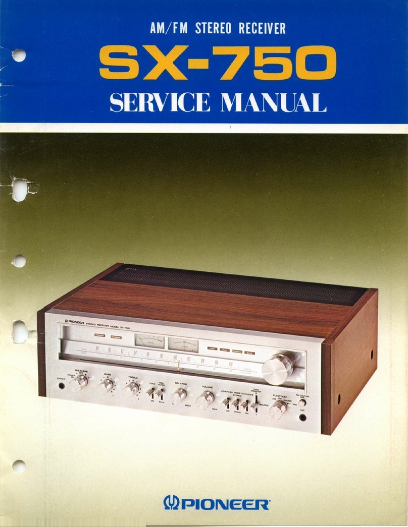 Pioneer SX-750 User manual Pioneer SX-750 User manual
