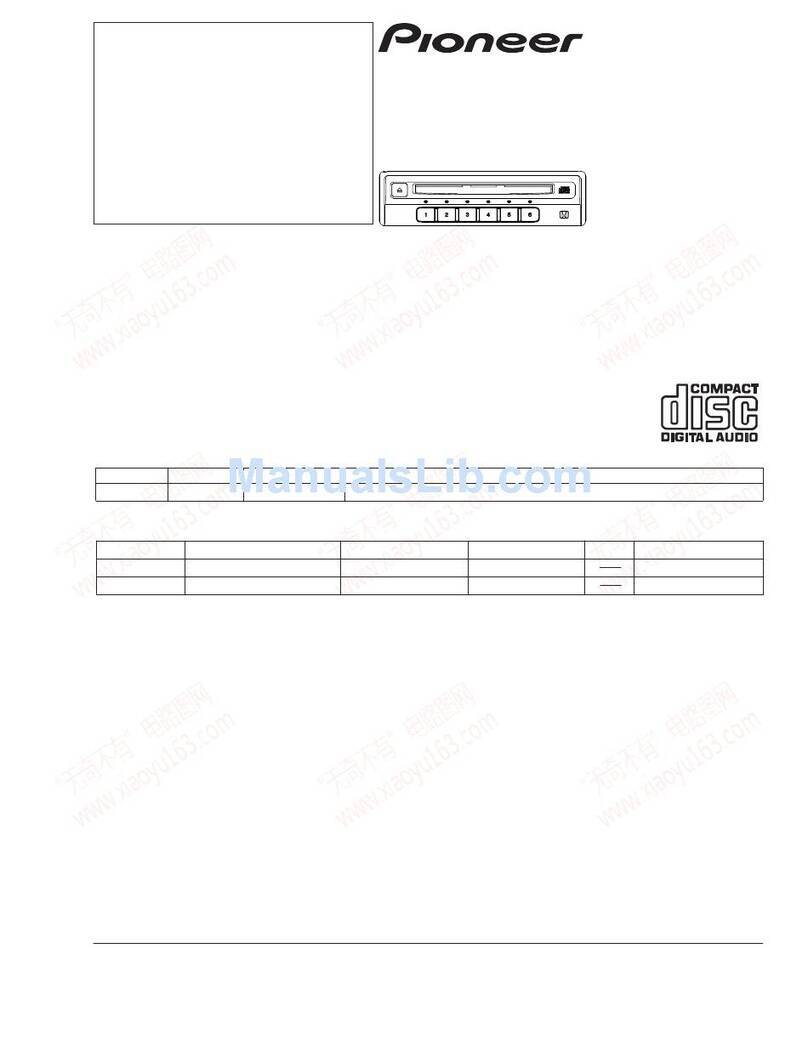 Pioneer CDX-MG6346ZH Servise manual