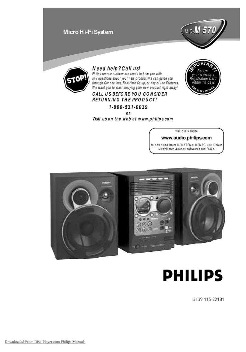 Philips MC-M570 User manual