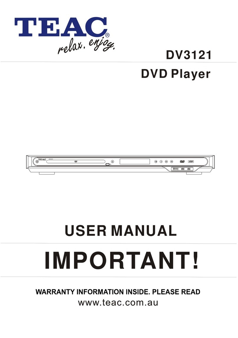 Teac DV3121 user manual