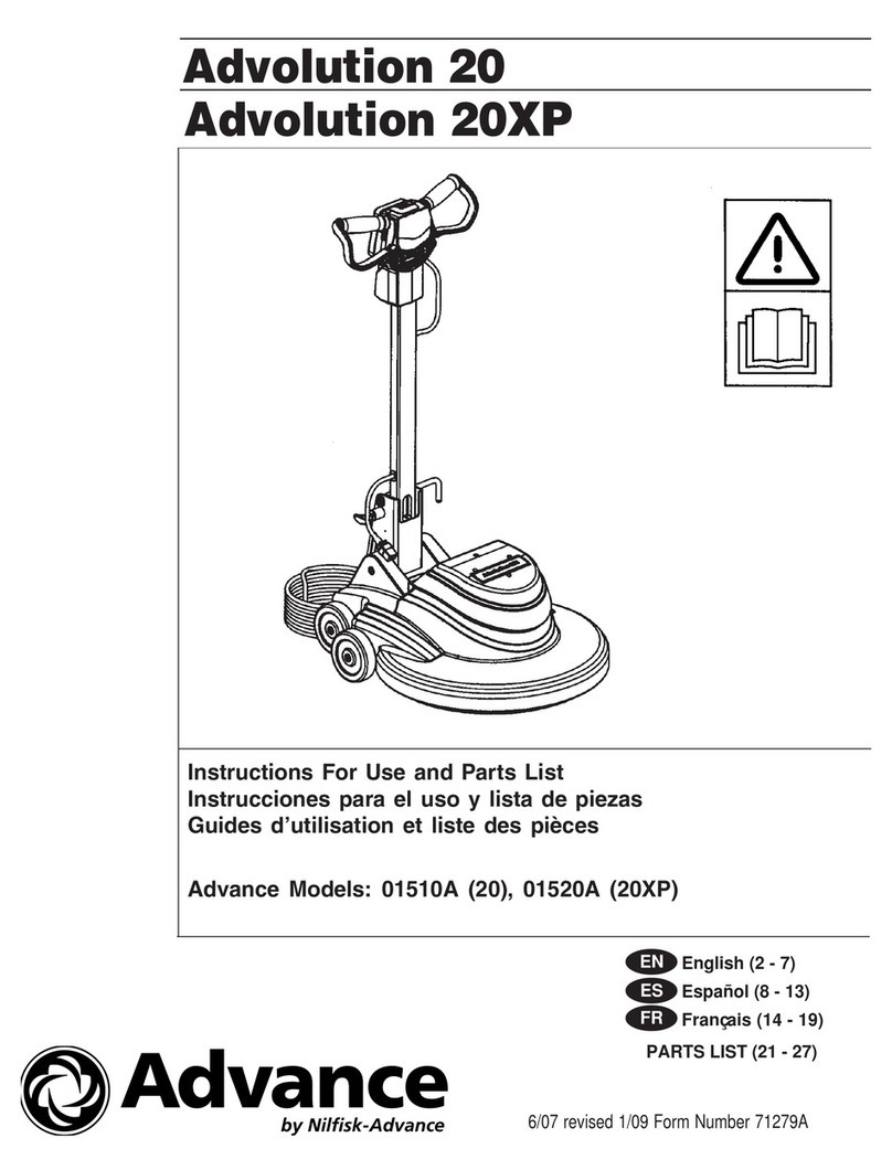 Nilfisk-Advance Advolution 20 User manual Nilfisk-Advance Advolution 20 User manual