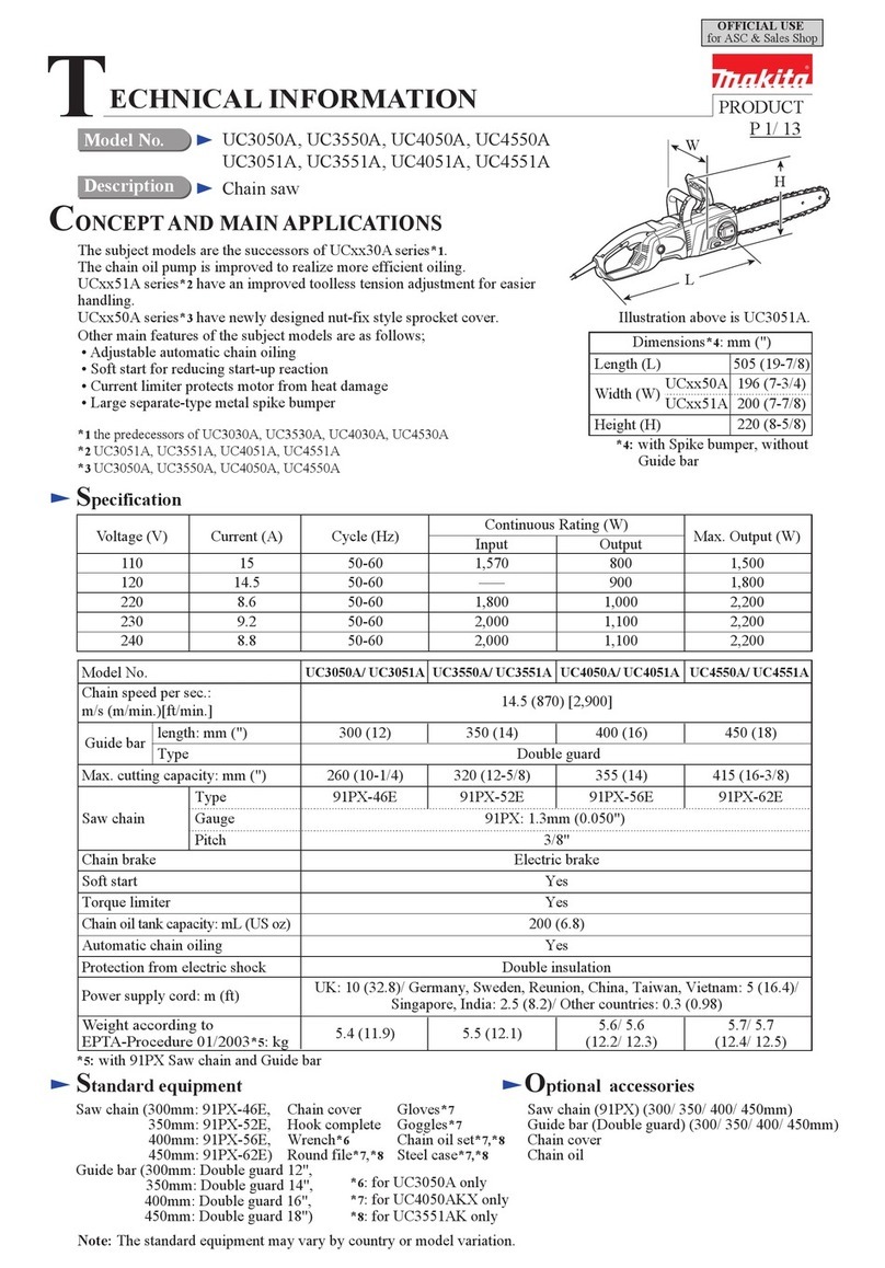 Makita UC3050A Manual