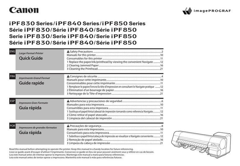 Canon iPF830 Series User manual