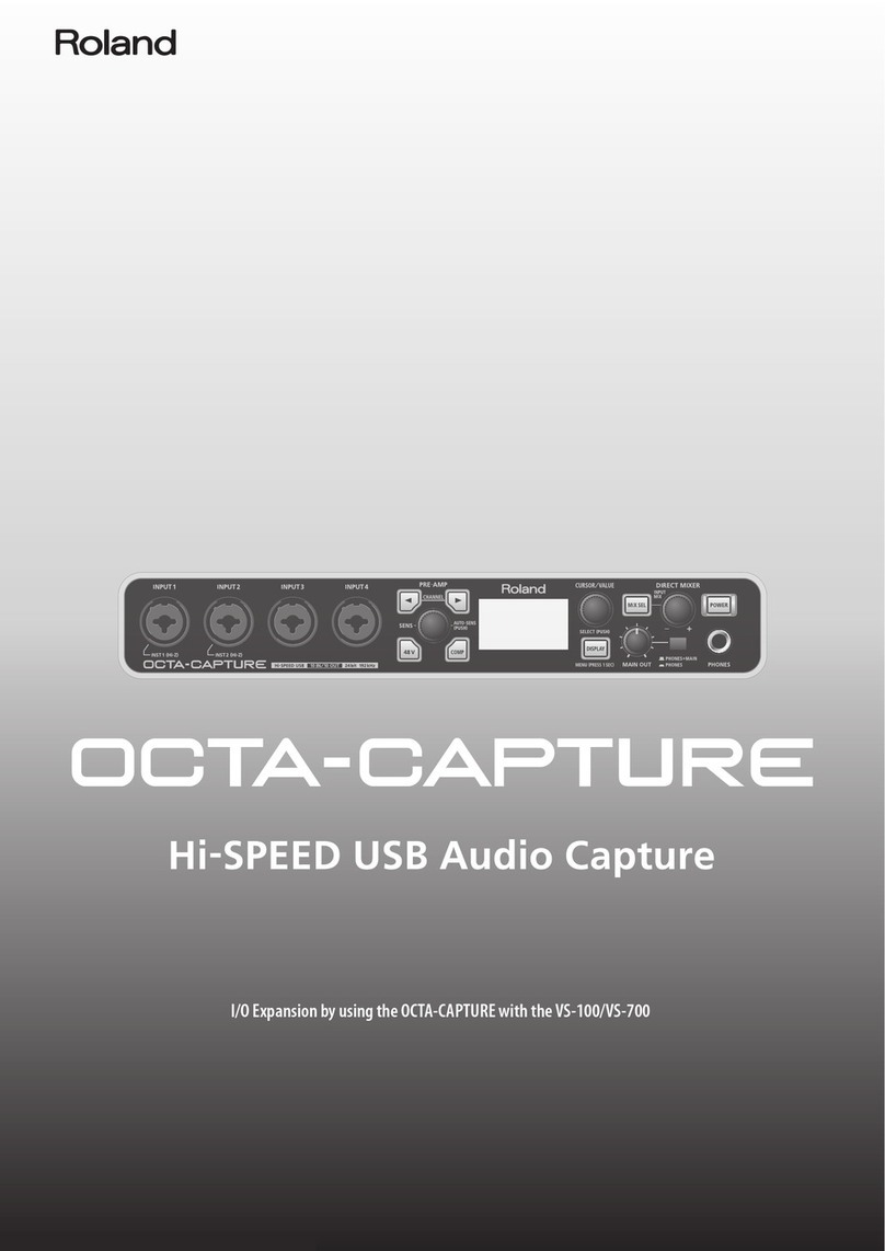 Roland Octa-Capture User manual