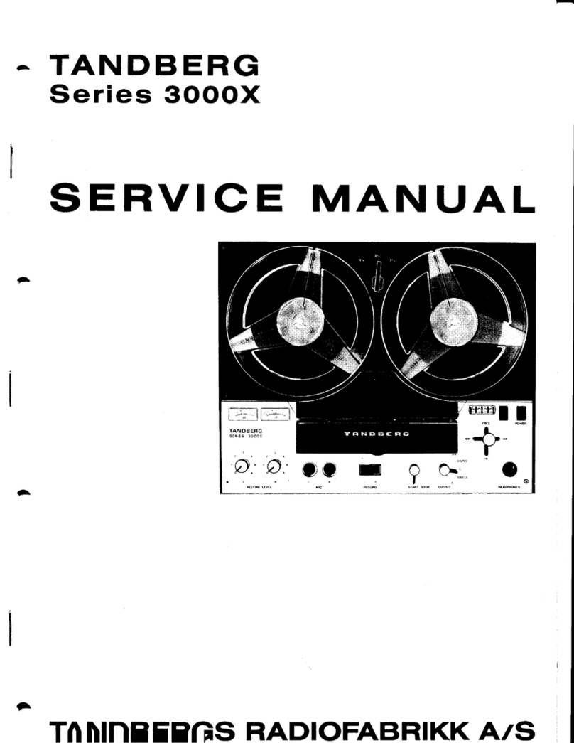 TANDBERG 3000 X series Service manual