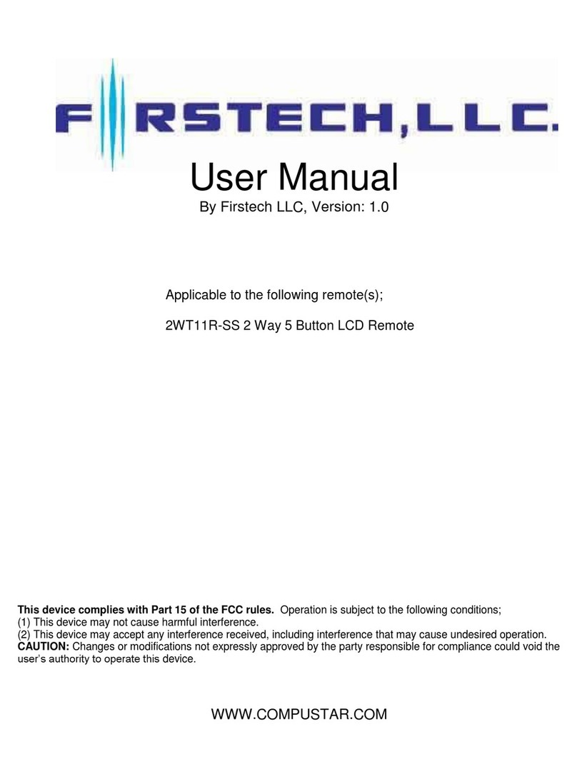 Firstech 2WT11R-SS user manual