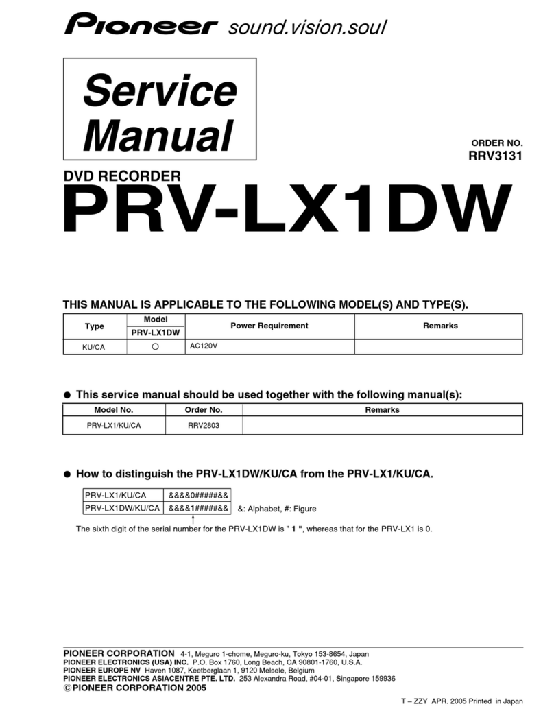 Pioneer PRV-LX1DW User manual