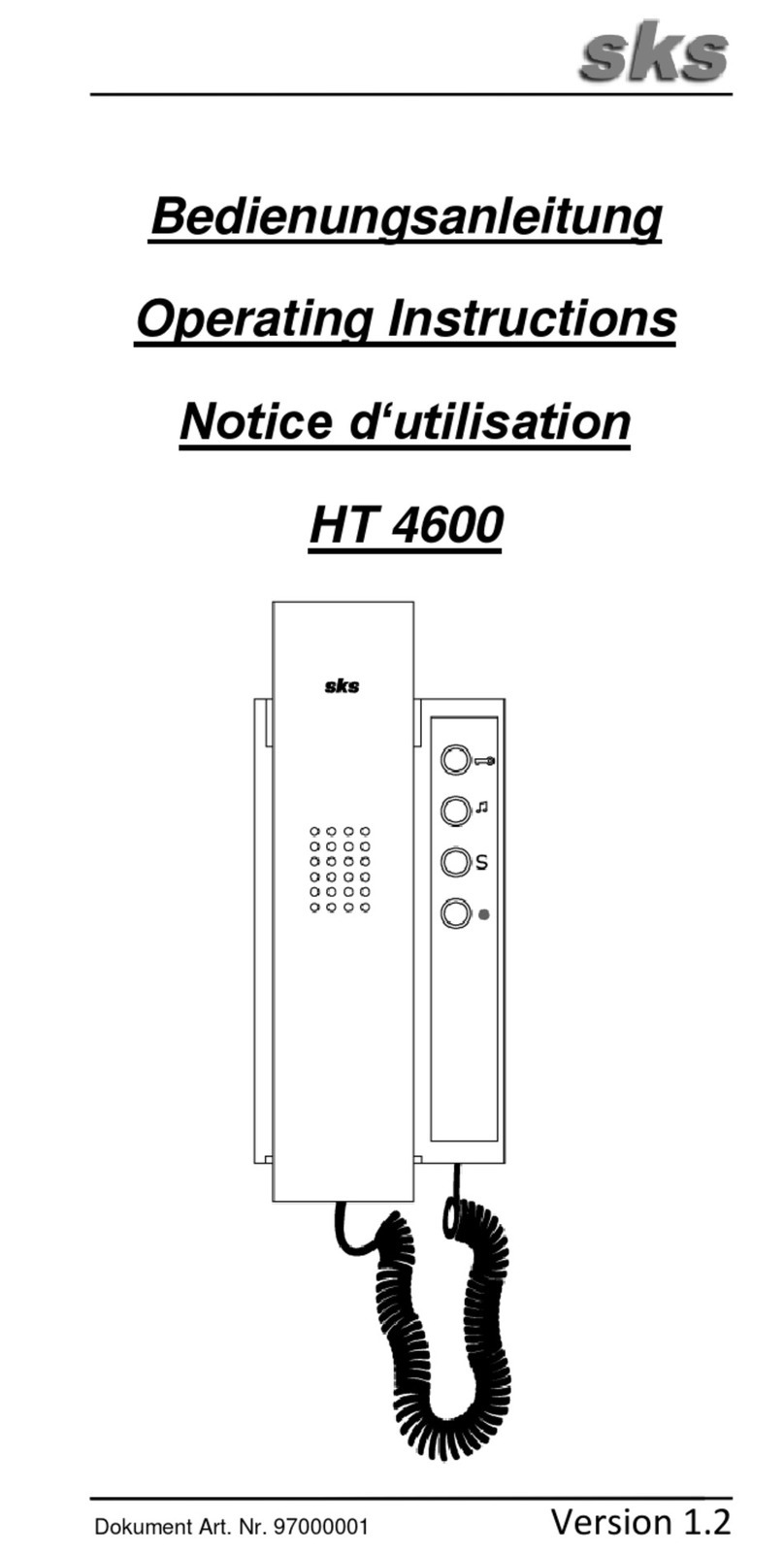 sks HT 4600 User manual